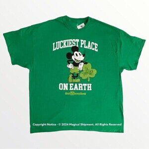 Disney Parks - Walt Disney World "Luckiest Place on Earth" Shirt for Adults